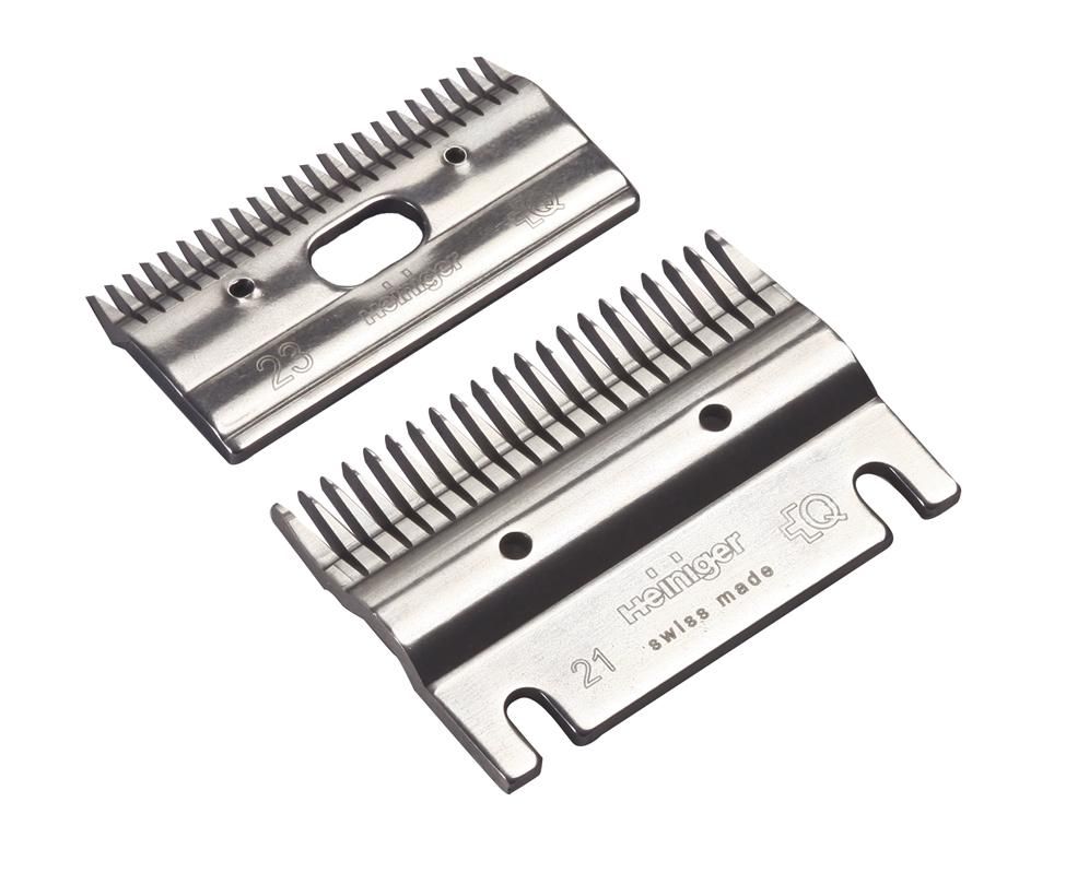 Heiniger stel koeienscheermessen 21/23 tands Heiniger stel koeienscheermessen 21/23 tands