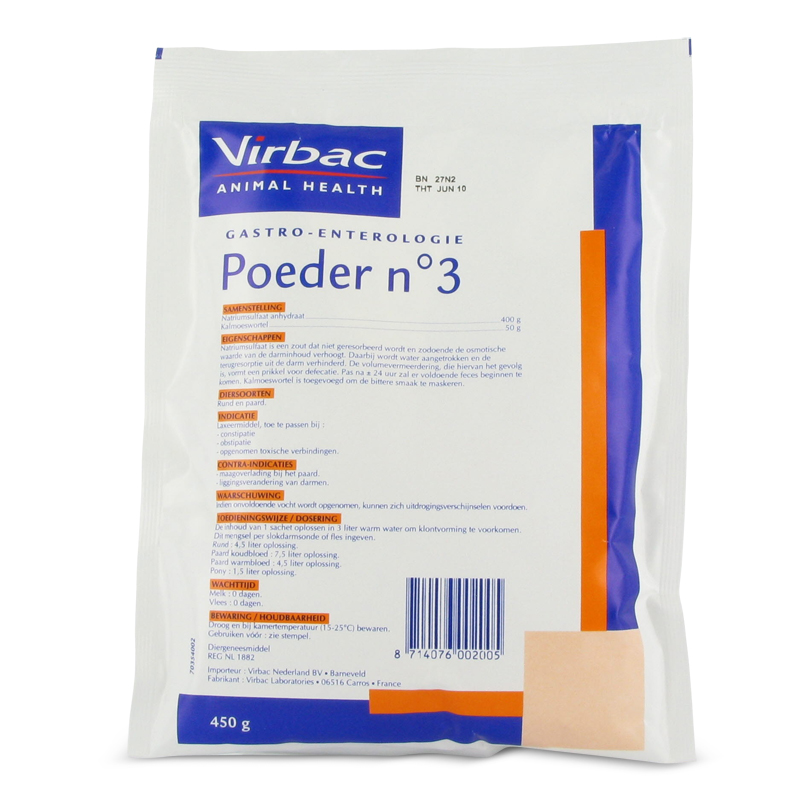 Poeder no.3 450 gram 10st