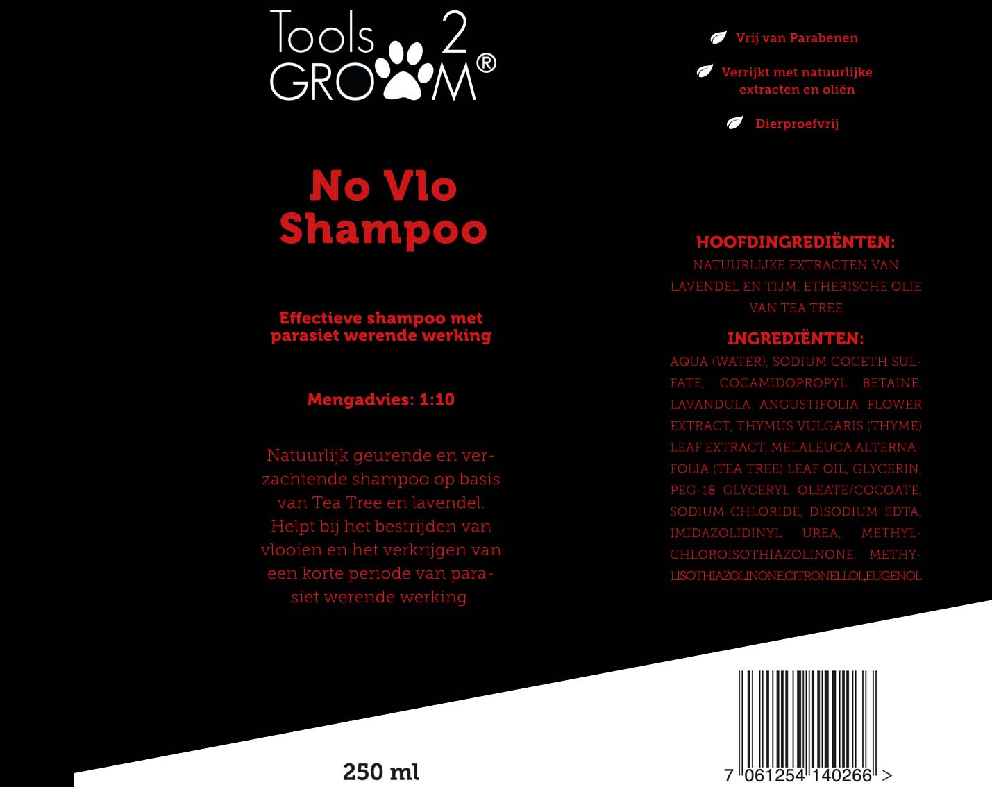 Tools-2-Groom No Vlo hondenshampoo 1L