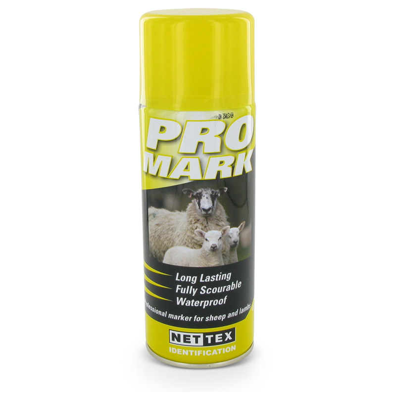 Merkspray ProMark voor schapen 400ml geel Merkspray ProMark voor schapen 400ml geel