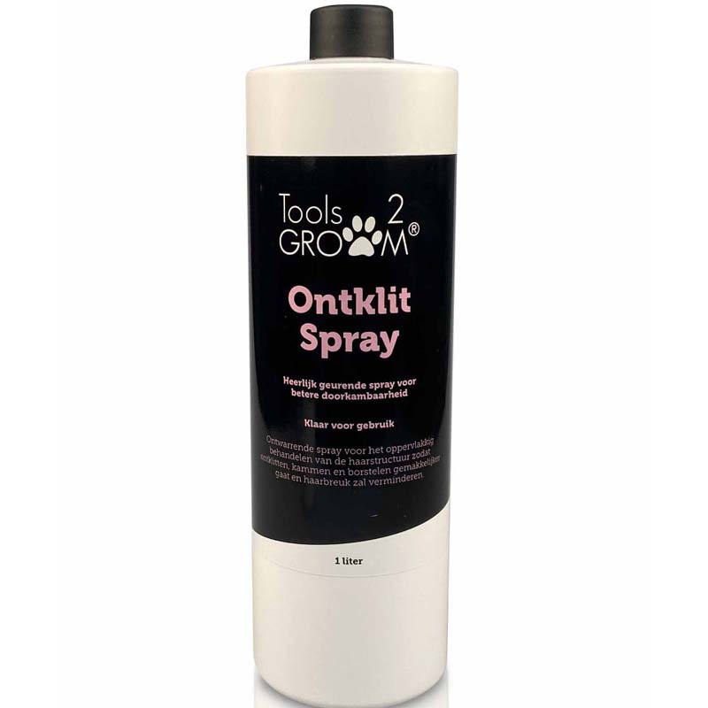 Tools-2-Groom anti klitspray zonder siliconen 1L (navulling)