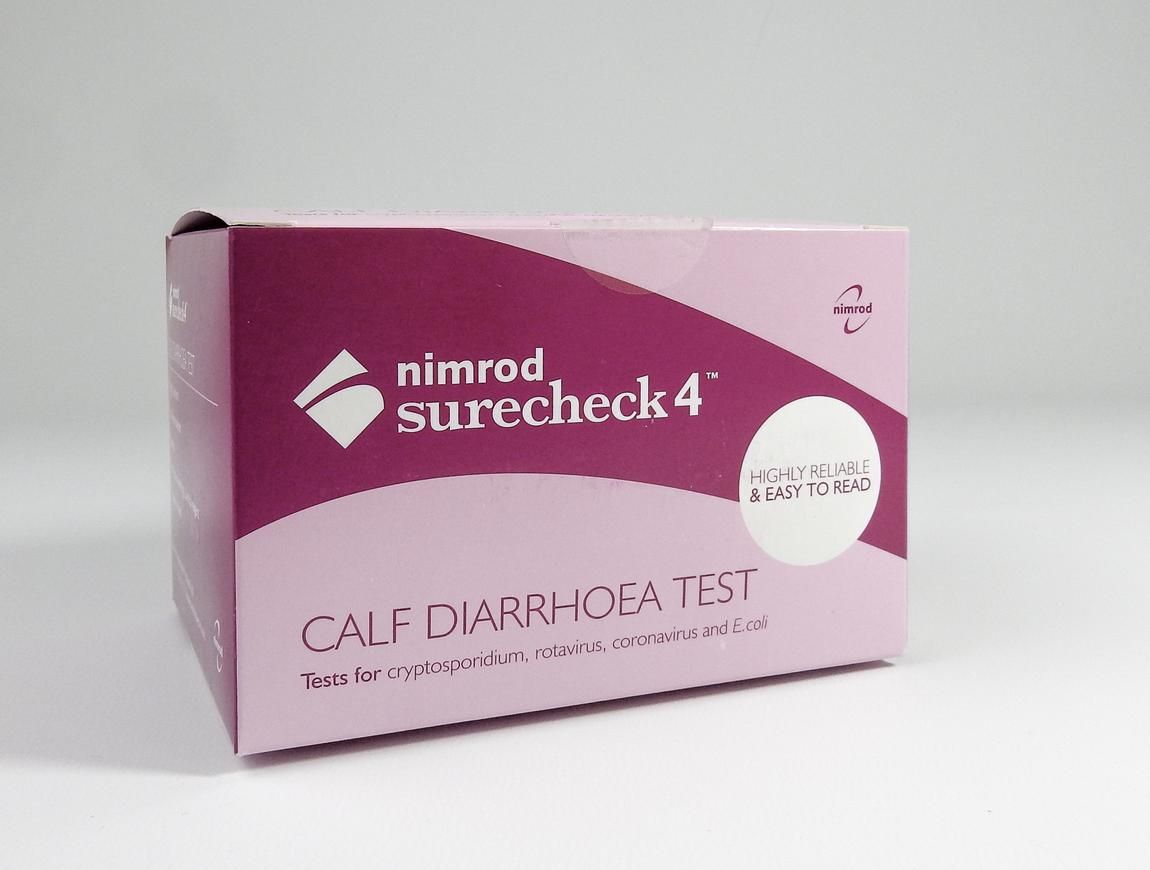 Kalverdiarree test Nimrod Surecheck 4  met 5 diarreetesters