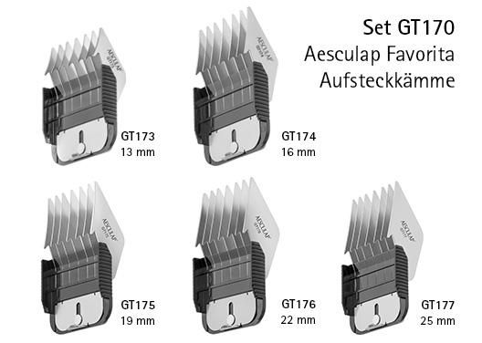 Aesculap Favorita opzetkammen set GT170 5 delig