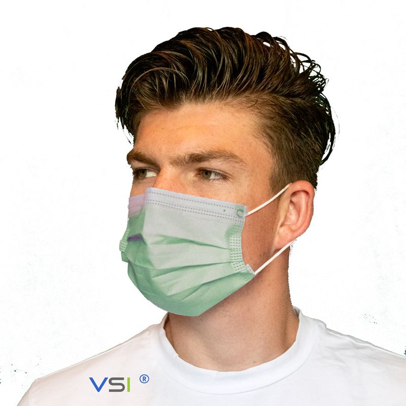 Mondkapje - Mondmasker - Hygiëne masker groen 50st