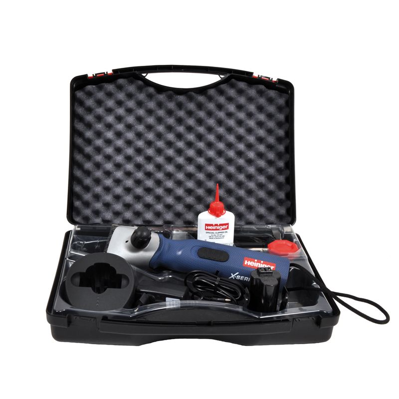 Heiniger Xplorer Accuscheermachine met 2 accus voor paarden Heiniger Xplorer Accuscheermachine met 2 accus voor paarden