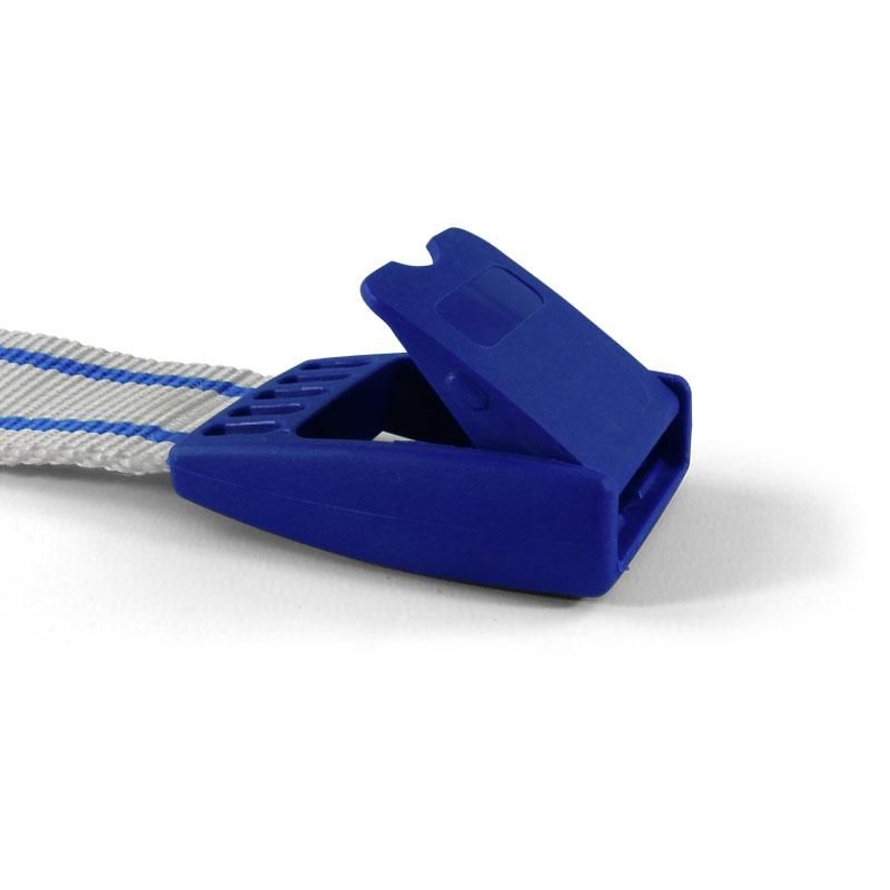 Halsband voor kalveren met aangespoten gesp wit/blauw