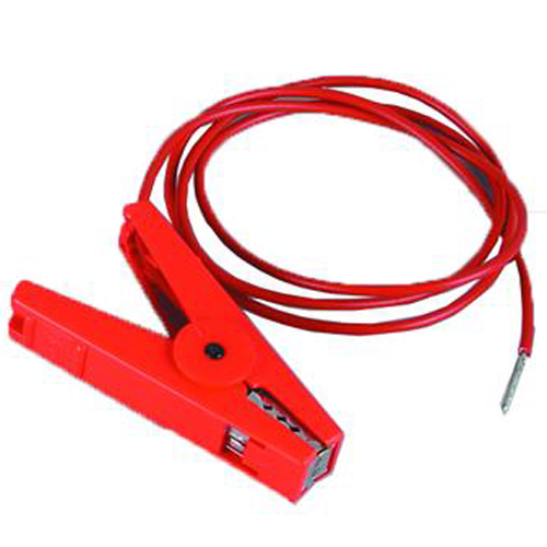 Aansluit-Kabel met krokodillenbek rood Aansluit-Kabel met krokodillenbek rood