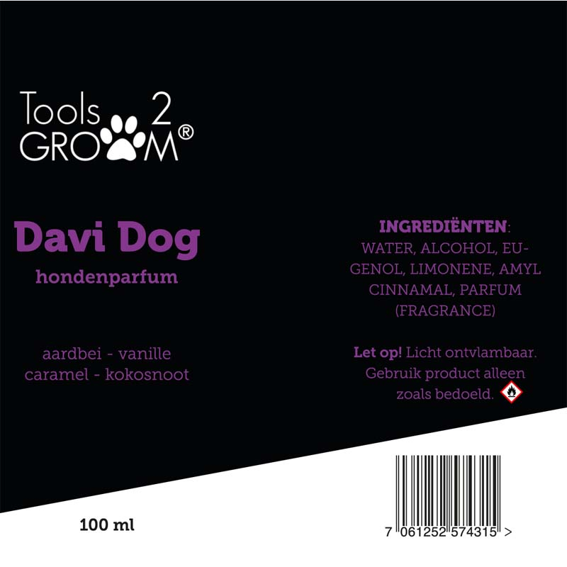 Tools-2-Groom Hondenparfum Davi Dog 100ML