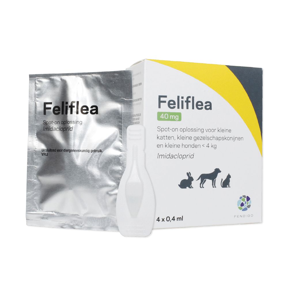 Feliflea 40mg tot 4 kg Spot-On 4 stuks