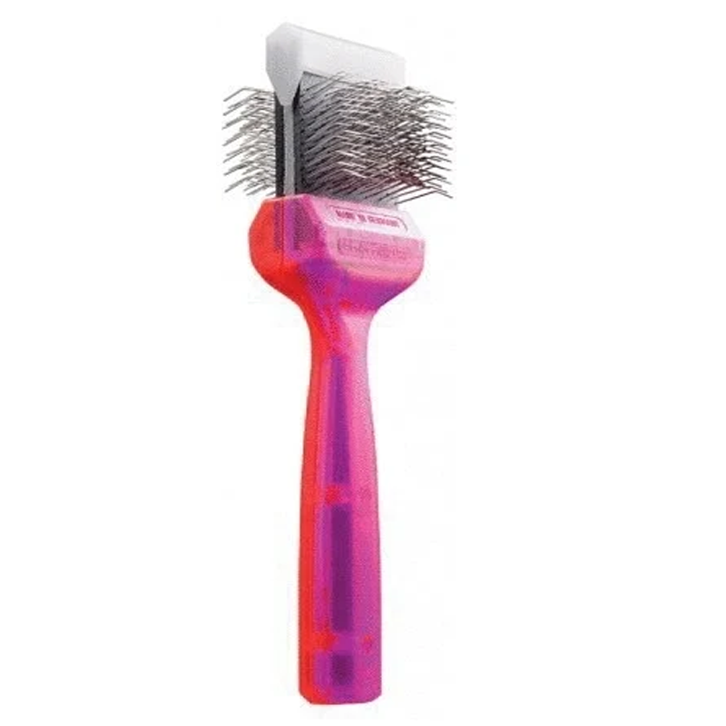 Activet Duo Paars/Rood Tuffzappercoater & Mat Zapper Enkel | Pluk & Ontwol borstel