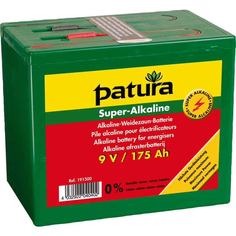 Patura super alkaline batterij 9v/120ah