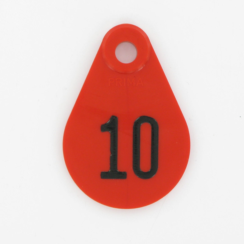 Nekplaatje genummerd rood nr. 87