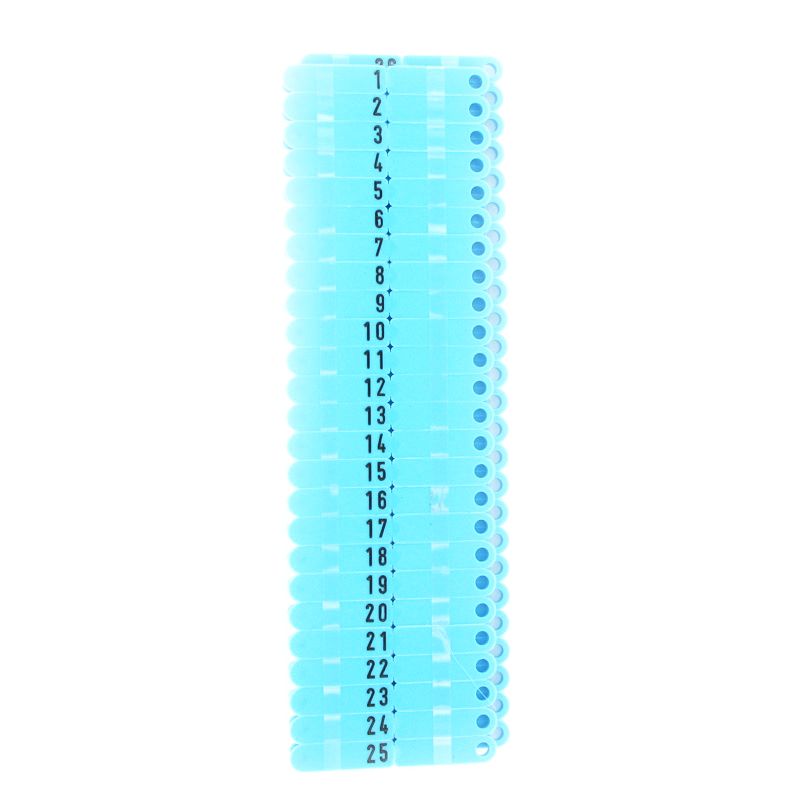 Rototag oormerk genummerd blauw 1401-1500