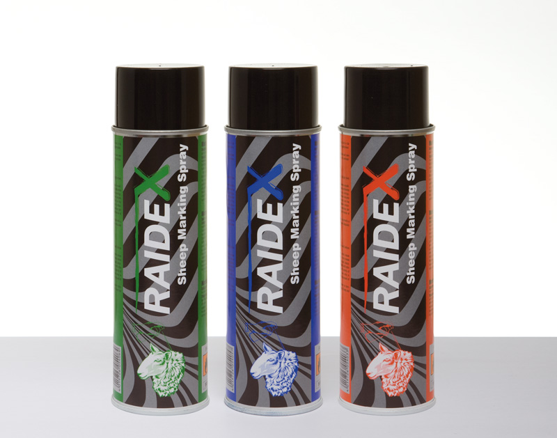 Merkspray Raidex voor schapen 500ml groen Merkspray Raidex voor schapen 500ml groen