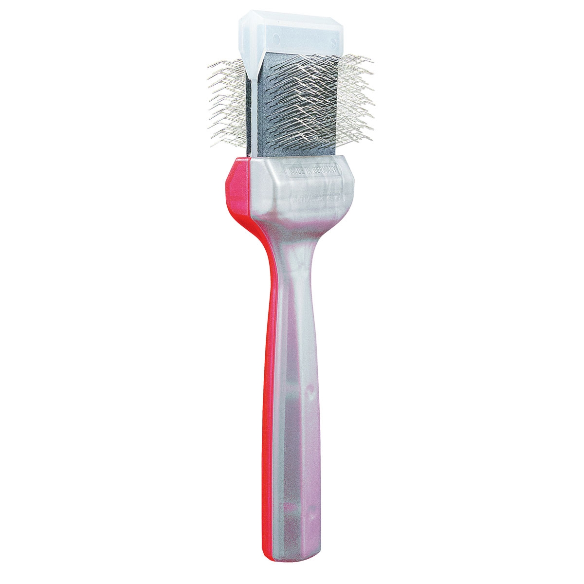 ActiVet Duo Zilver/Rood Undercoater Mat Zapper & Grabber Enkel | Pluk- & Ontwolborstel