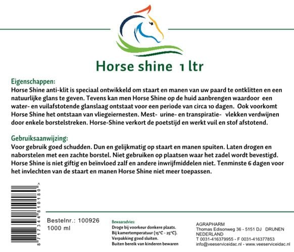 Horse-Shine anti-klit 1 liter