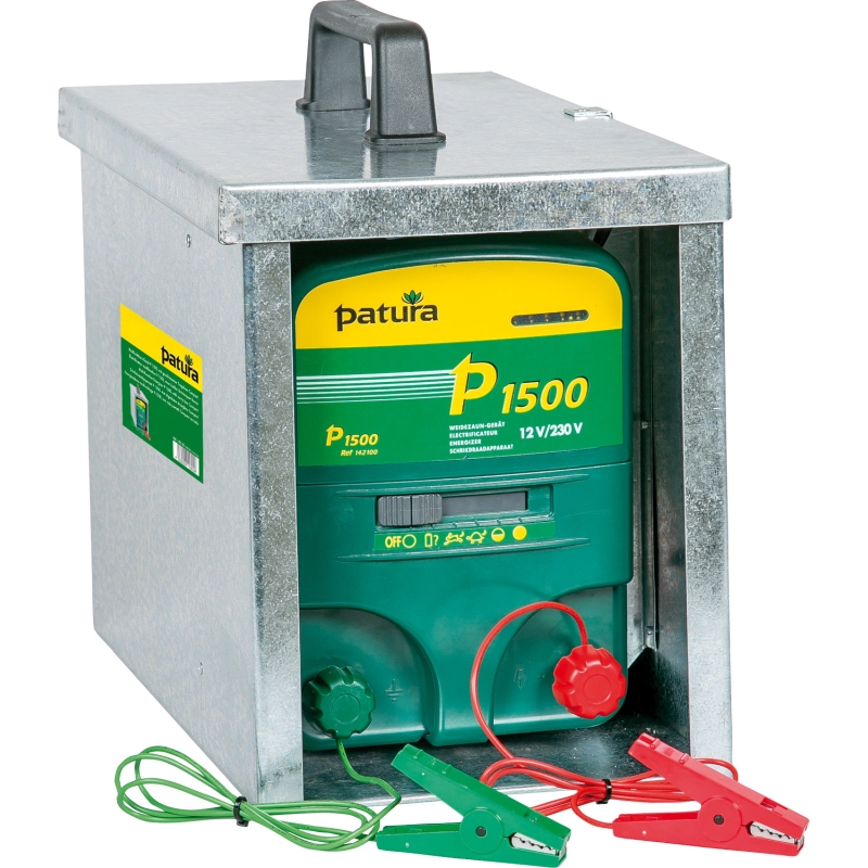 Patura p1500 schrikdraadapparaat met afgesloten draagbox Compact