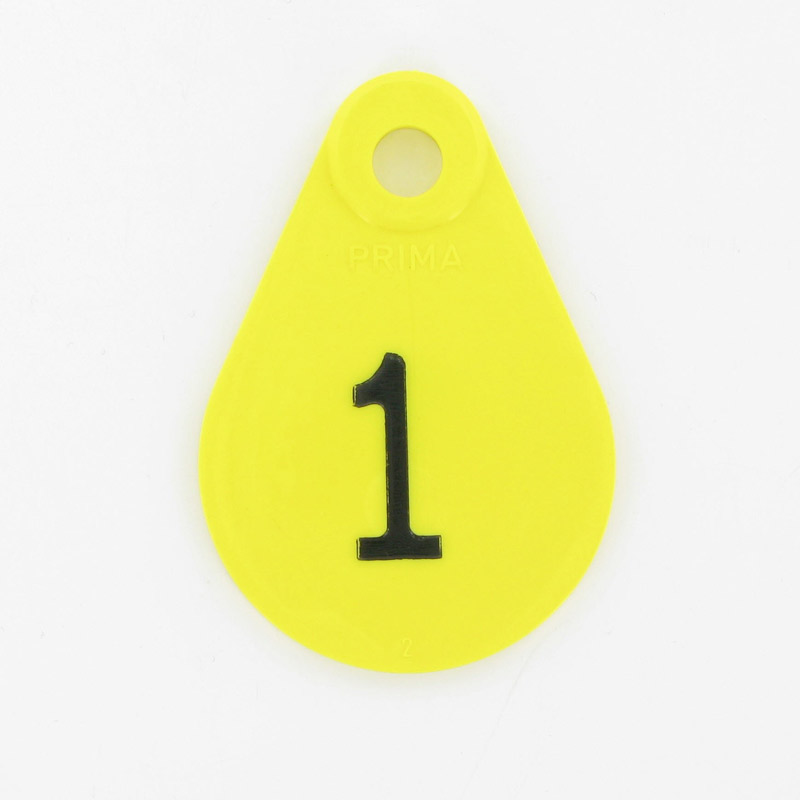 Nekplaatje genummerd geel nr. 7 Nekplaatje genummerd geel nr. 7