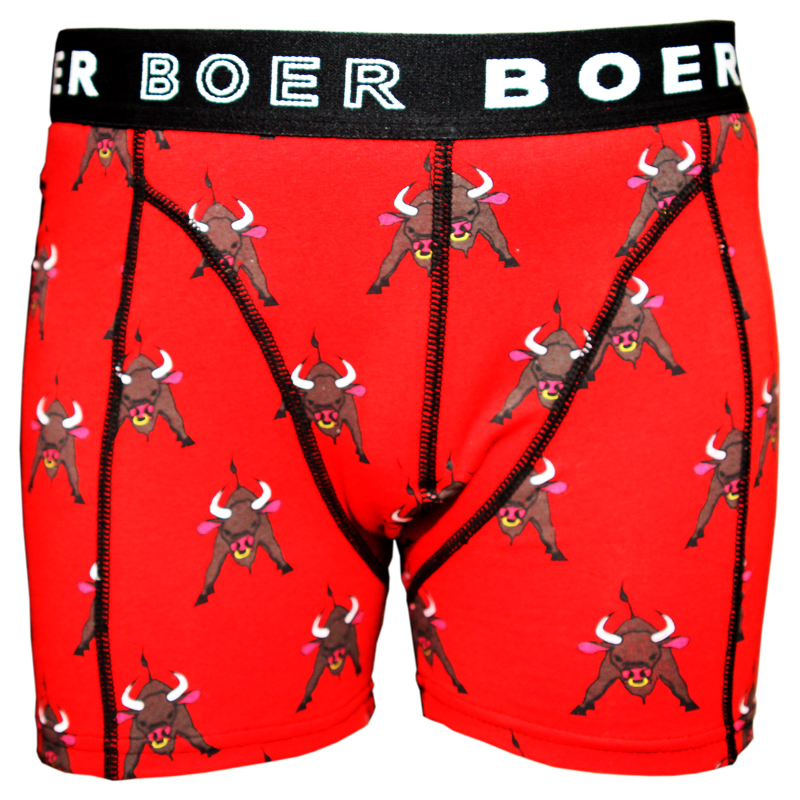 Aanmoediging rand mot Boer Boer Bull XL- heren boxershorts met stoere stier print