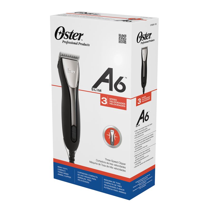 Oster A6 Slim 3-speed tondeuse zwart