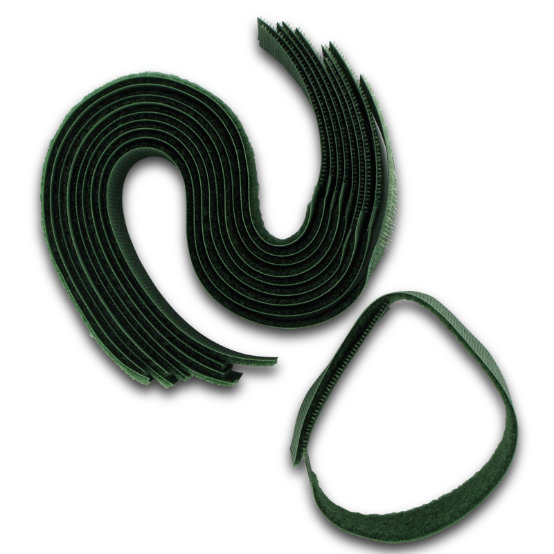 Koe herkenningsband klitterband 10 stuks groen