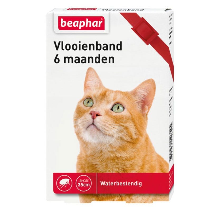 Beaphar Vlooienband kat rood