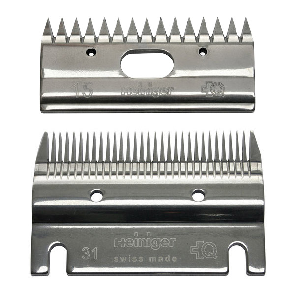 Heiniger stel paardenscheermessen 31/15 tands Heiniger stel paardenscheermessen 31/15 tands
