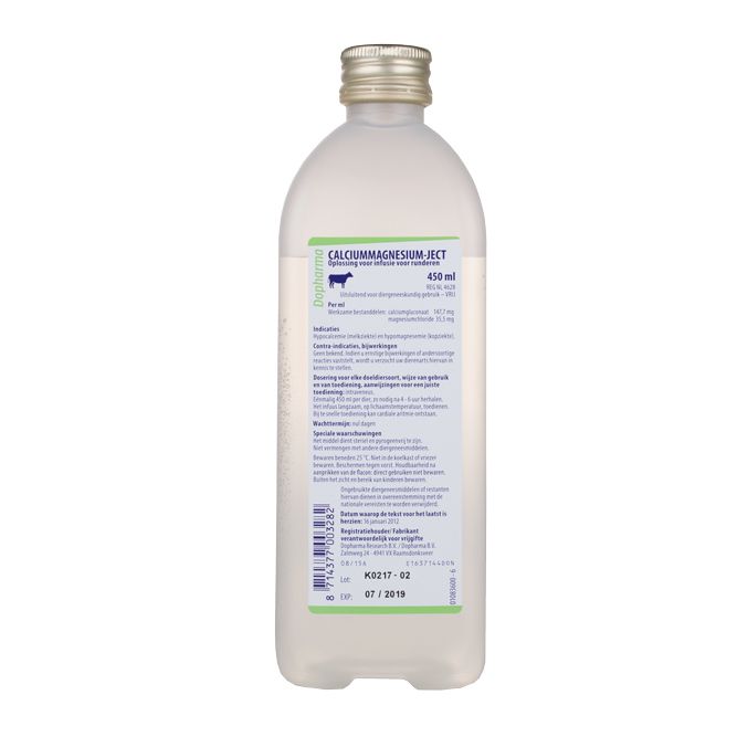 Calciummagnesium-Ject 450ml Calciummagnesium-Ject 450ml