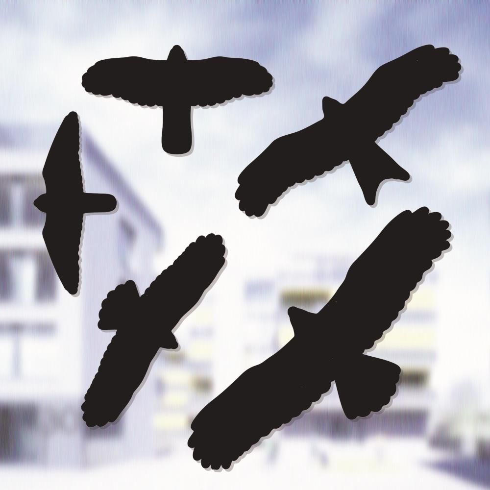 Raamsticker vogels (set 5 stuks)