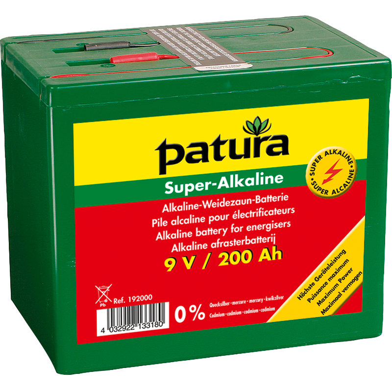 Patura super alkaline batterij 9 v/200ah