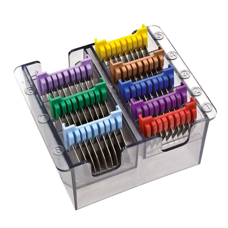 Wahl Opzetkamset RvS 8 st. voor adjusta messen Wahl Opzetkamset RvS 8 st. voor adjusta messen