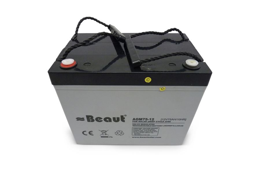 Accu Semietractie 12V 75Ah AGM Accu Semietractie 12V 75Ah AGM