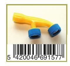 BSI Dubbele Spuitkop geel behorend bij de Drukspuit BSI met oplaadbare batterij 15 liter