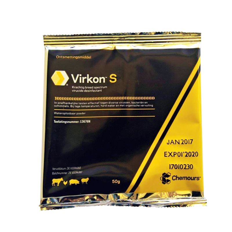 Virkon-S ontsmettingsmiddel 50 gram