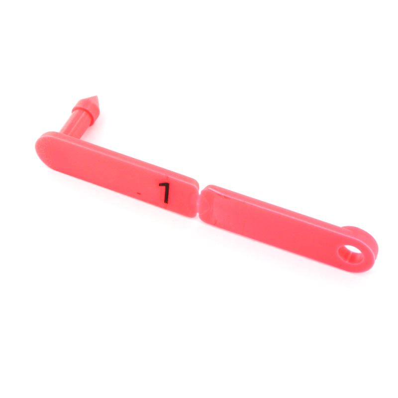 Rototag oormerk genummerd rood 451-500