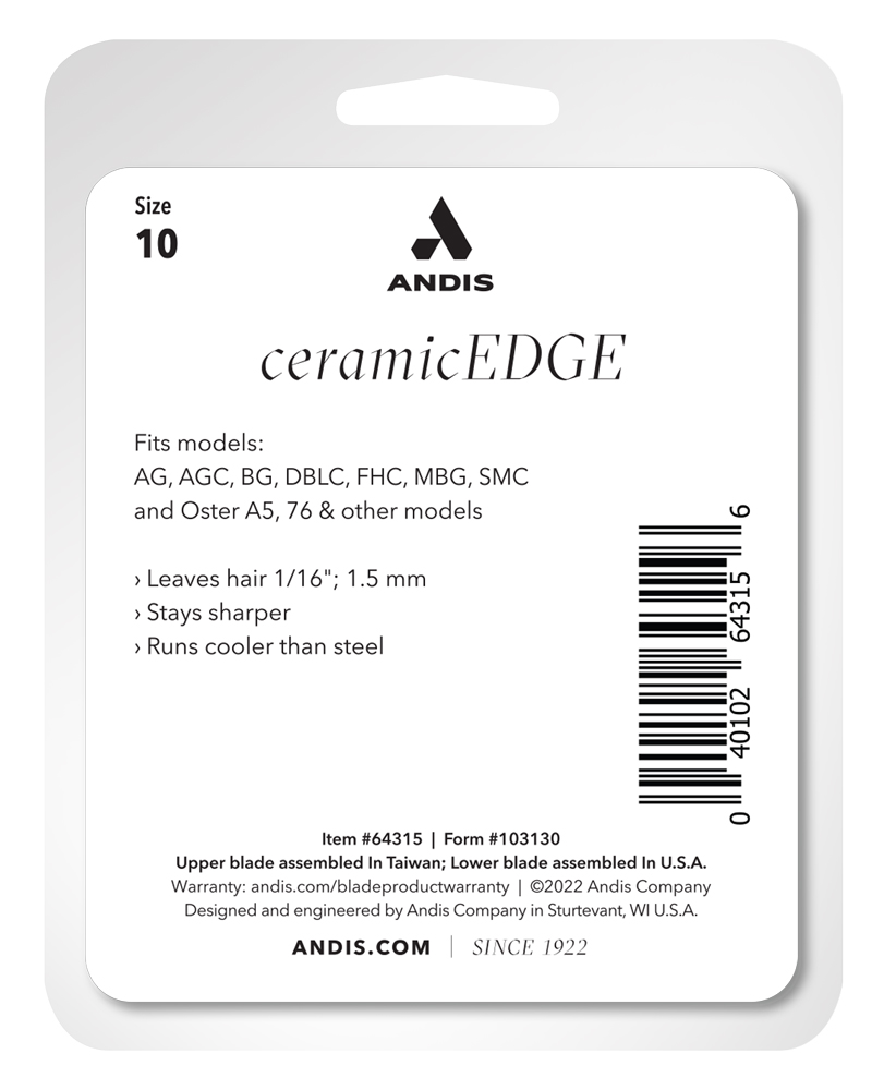 Andis CeramicEdge™ 10 1.5 mm Andis CeramicEdge™ 10 1.5 mm