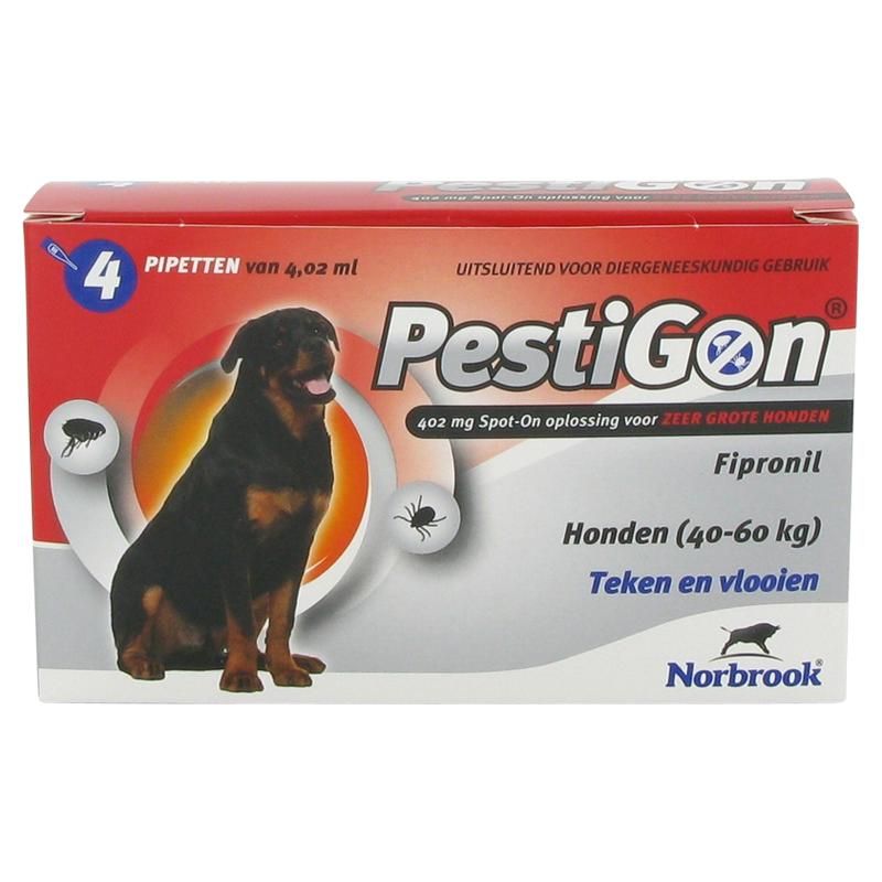 Pestigon Spot-On XL voor zeer grote honden 40 tot 60kg 3-pipetten