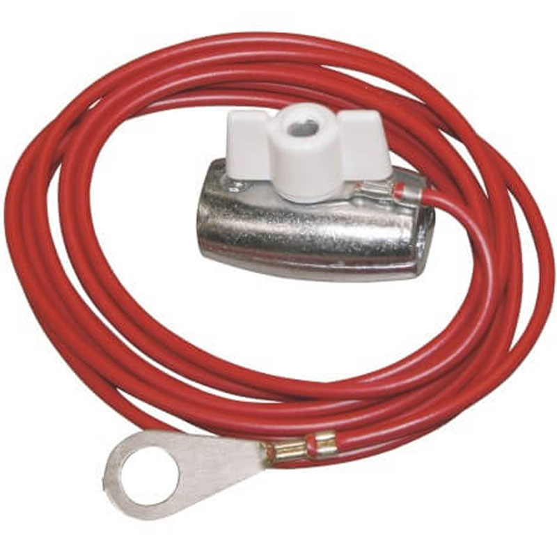 Aansluitdraad rood voor schrikdraad 6-8mm Aansluitdraad rood voor schrikdraad 6-8mm