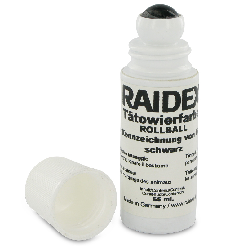 Tatoeëerpasta Raidex roller 65ml zwart 