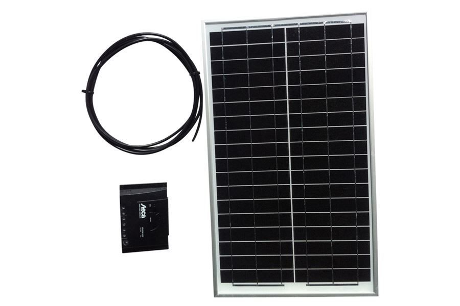 Zonnepaneel 25 W met regelaar en kabel Zonnepaneel 25 W met regelaar en kabel