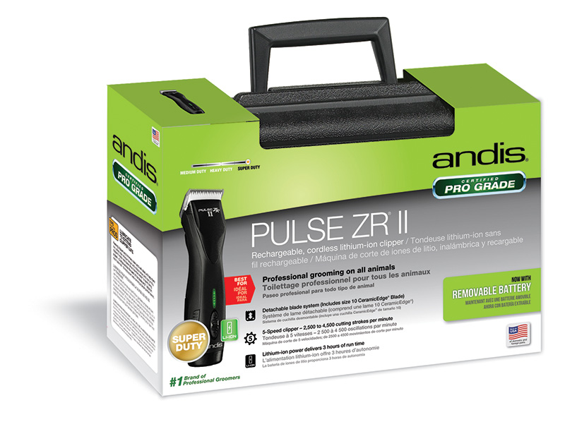 Andis Pulse ZR II Black met 2 accu's