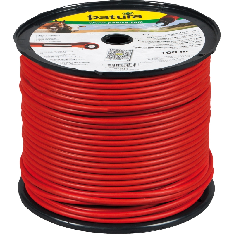 Patura grondkabel 2,7mm aluminium mantel 100m