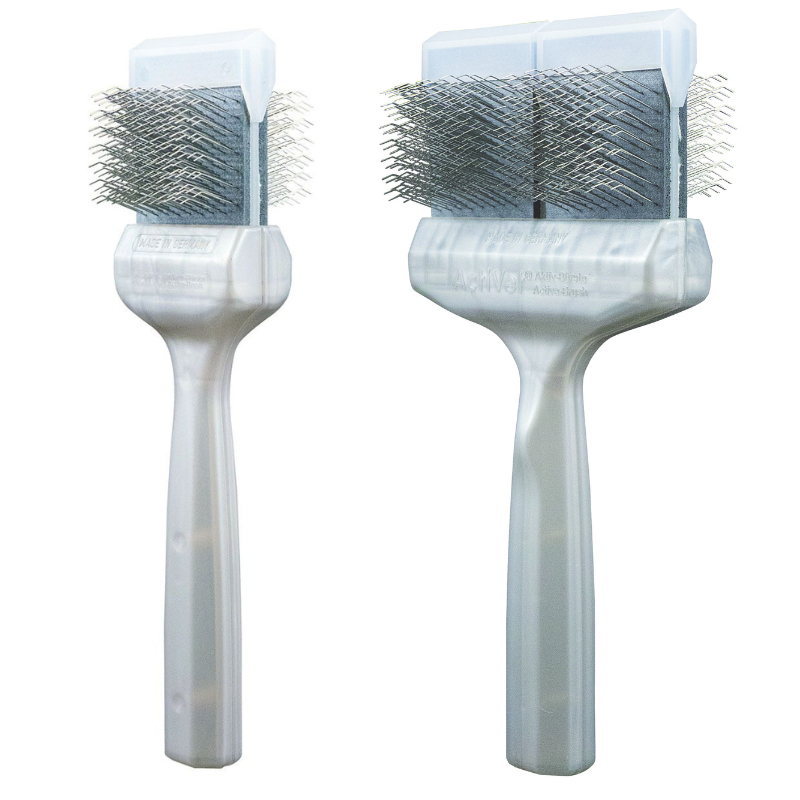 ActiVet Zilver Coat Grabber Enkel of Dubbel | Plukborstel ActiVet Zilver Coat Grabber Enkel of Dubbel | Plukborstel