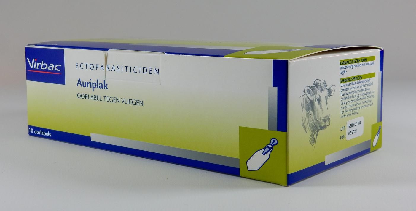 Auriplak vliegenoormerk 10st Auriplak vliegenoormerk 10st