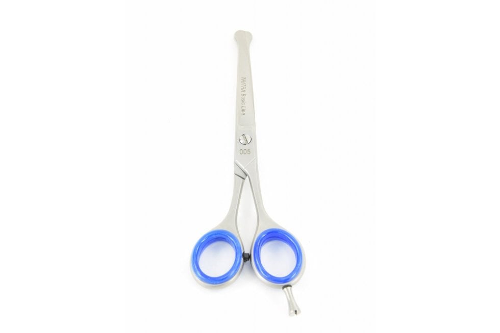 Tritra Trimschaar stompe punt gebogen (15,5cm) 005