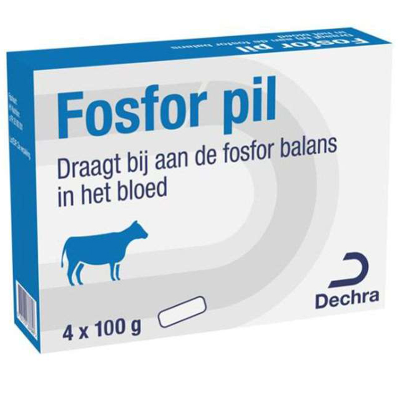 Dechra Fosfor Pil  4x100 g | Voor de fosforbalans bij koeien