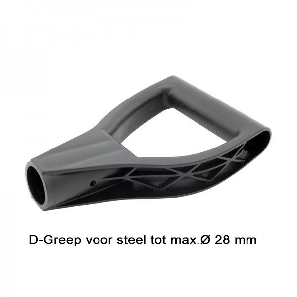 D-Greep voor steel Ø 28 mm