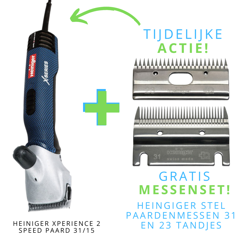 Heiniger Xperience 2-speed paardenscheermachine 31/23 (3mm) paardenmessen