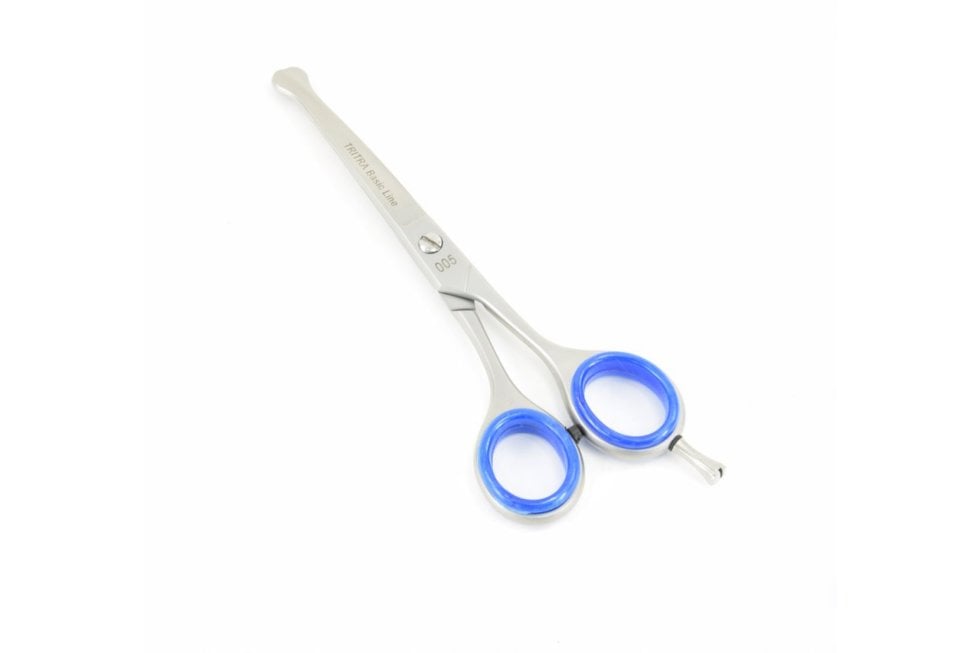 Tritra Trimschaar stompe punt gebogen (15,5cm) 005