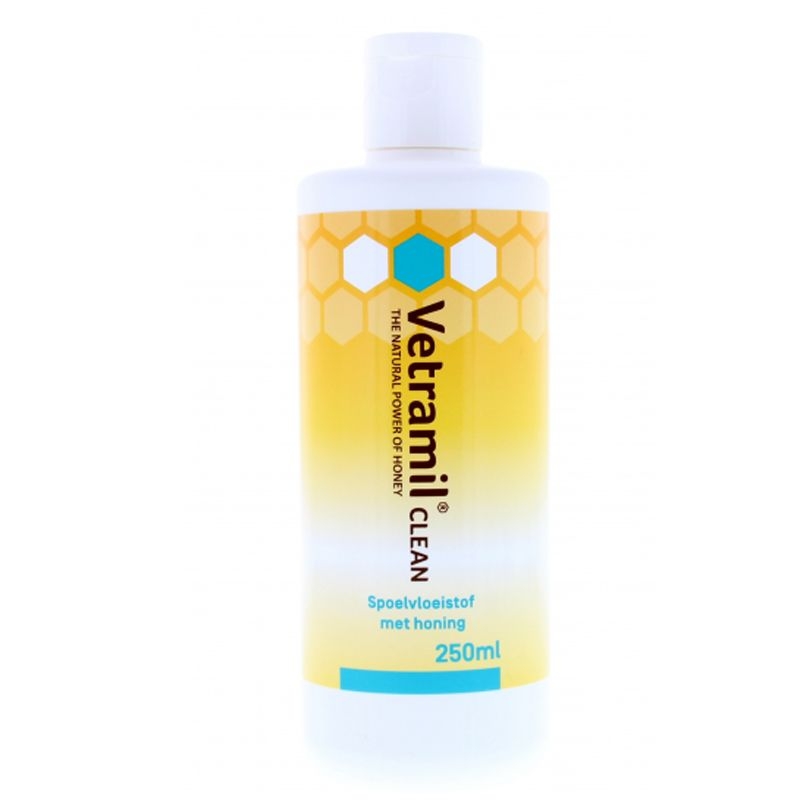 Vetramil Clean/spoelvloeistof 250 ml - Wondzalf voor dieren